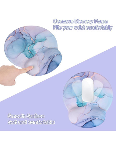 Alfombrilla Ergonómica Lvtree con Reposamuñecas y Posavasos