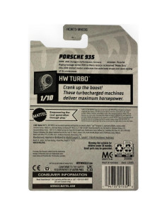 Hot Wheels Porsche 935 Negro 1:64 Die-Cast Coleccionable 2