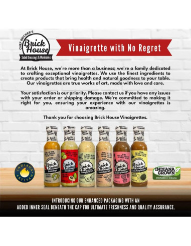 Aderezo Vegano de Aguacate Brick House 340 g Bajo en Carbohidratos