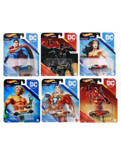 Conjunto de 6 Vehículos de Juguete DC Super Héroes Hot Wheels