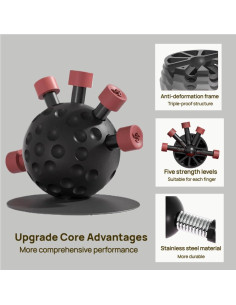 Kit de Entrenador de Fuerza de Agarre ECHEAAKW - 20 kg Rojo 2