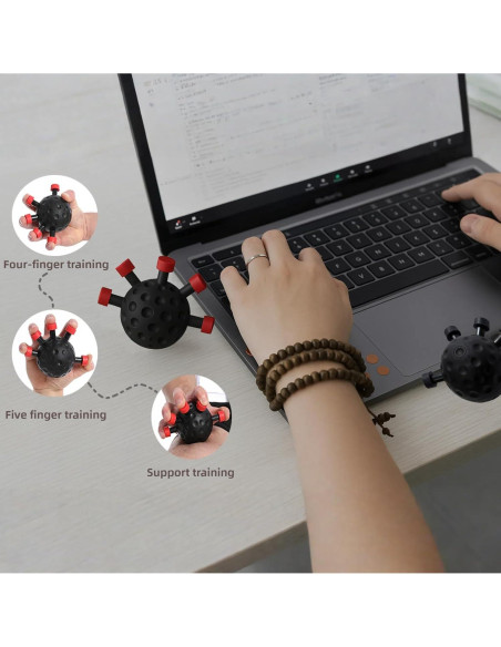 Kit de Entrenador de Fuerza de Agarre ECHEAAKW - 20 kg Rojo