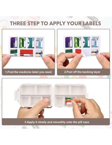 Organizador de Pastillas Grande Shiritany con 189 Etiquetas Organizador de Pastillas Grande Shiritany con 189 Etiquetas