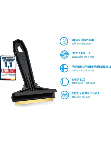 Raspador de Hielo Murska con Cuchilla de Latón - Negro