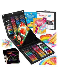 Kit de Arte iBayam 222 Piezas con Caballete y Suministros