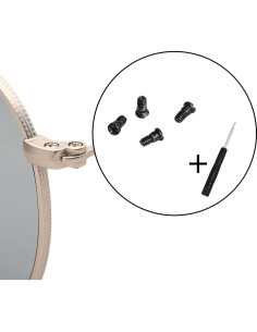 Tornillos de Reemplazo para Gafas Ray Ban Aviador - Kit Negro 2