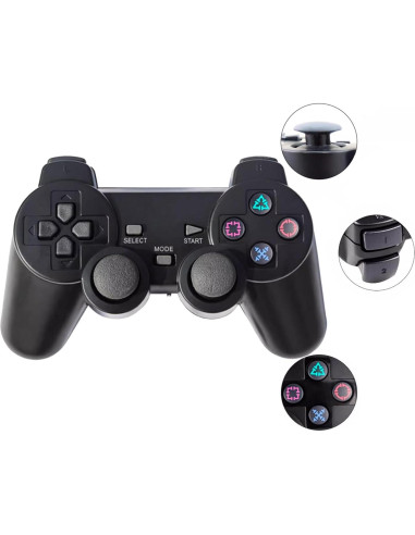 Controlador Inalámbrico 2.4G Guil Vim para PS3/PC con Vibración