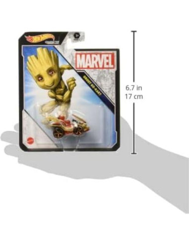 Hot Wheels Vehículo de Personaje Marvel Groot 1:64