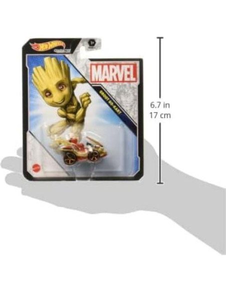 Hot Wheels Vehículo de Personaje Marvel Groot 1:64
