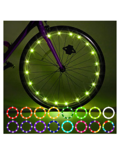 Luces LED para Ruedas de Bicicleta Waybelive 2 Neumáticos
