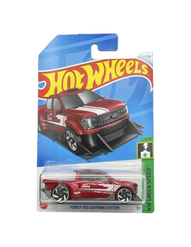 Hot Wheels Ford F-150 Lightning Custom 1:64 Diecast Rojo