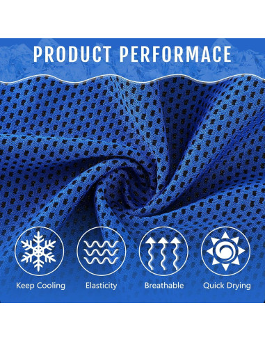 Toallas Enfriadoras Hosuly 12 Piezas 30x100 cm Microfibra