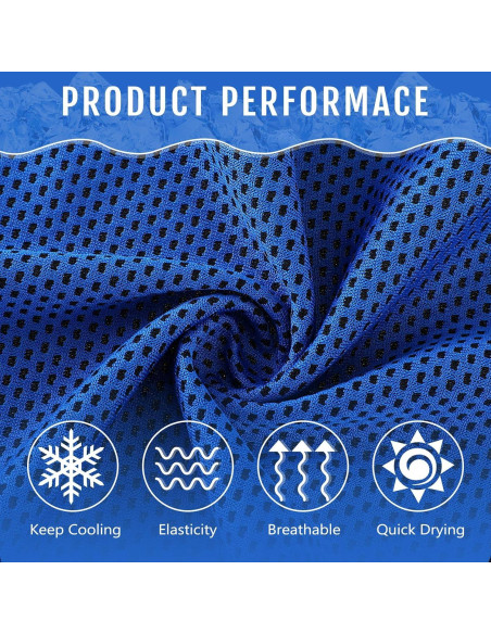 Toallas Enfriadoras Hosuly 12 Piezas 30x100 cm Microfibra