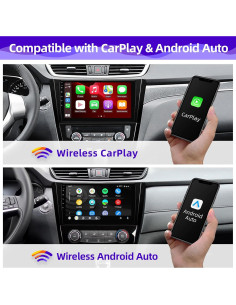 Radio de Coche Android 10" CGOGC con Carplay y GPS para Nissan 2