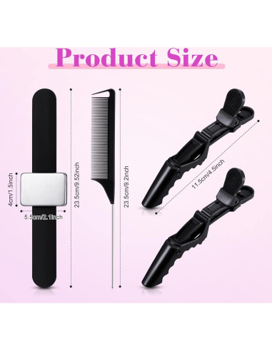 Kit de Herramientas para Trenzado de Cabello Nuenen - 7 Piezas