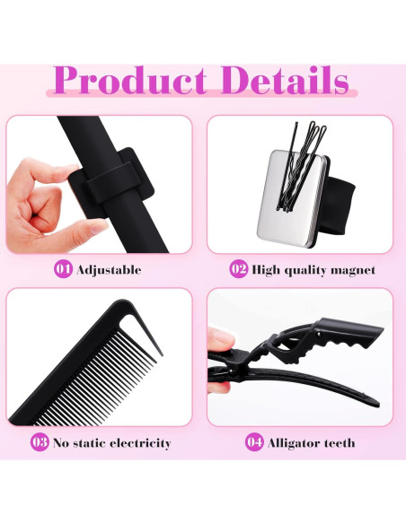 Kit de Herramientas para Trenzado de Cabello Nuenen - 7 Piezas