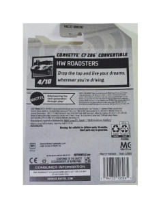 Hot Wheels Corvette C7 Z06 Convertible Verde Lima 1:64 2