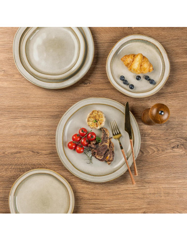 Conjunto de Vajilla de Cerámica AmorArc 12 Piezas para 4 Personas