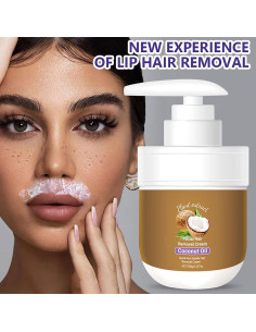 Crema Depilatoria Facial HWM de Coco 104.9 ml - Suave y No Irritante 2