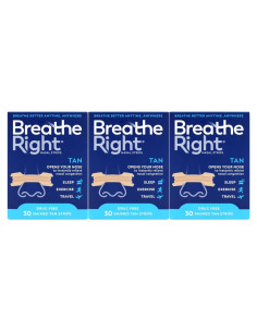 Tiras Nasales Breathe Right Original Beige Pequeñas 30 unidades