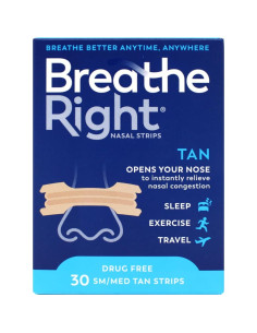 Tiras Nasales Breathe Right Original Beige Pequeñas 30 unidades 2