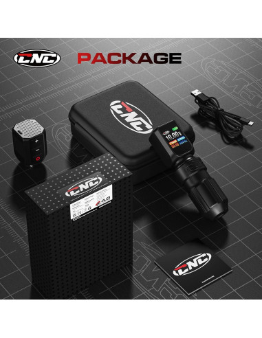 Máquina de Tatuaje Inalámbrica CNC E77PRO con Baterías Duales