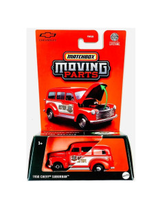 Matchbox 1950 Chevy Suburban Escala 1:64 Auto de Fundición Rojo