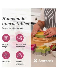 Set de 6 Cortadores y Selladores de Sándwiches StarPack 2