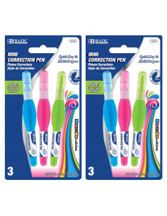 Corrector BAZIC 3 ml con Punta Fina - Paquete de 2