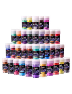 Polvo de Mica LET'S RESIN 36 Colores 180g para Manualidades
