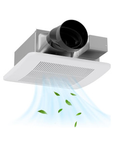 Ventilador de Extracción para Baño COSTWAY BPT16-24ACB 50-110 CFM