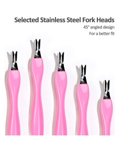 Cuchillo de Cutícula Doble Punta Ideal Swan - 24 Piezas 2