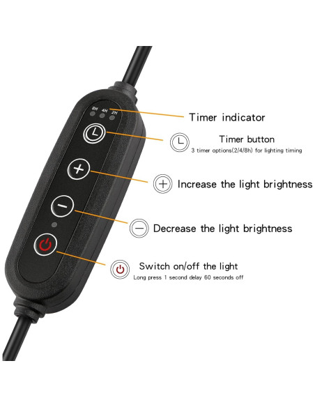 Interruptor de Atenuador Temporizado Chestele 1.8m 100W