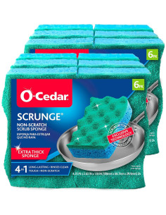 Esponja de Fregado Multiusos O-Cedar Scrunge 6 Unidades 2