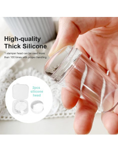 Sellador de Arte de Uñas X&D con 5 Piezas y Raspador 2