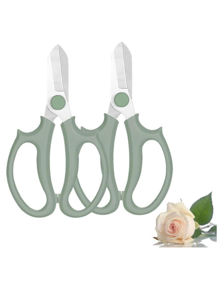 Tijeras de Flores Leize, Acero Inoxidable 8mm, 2 Piezas