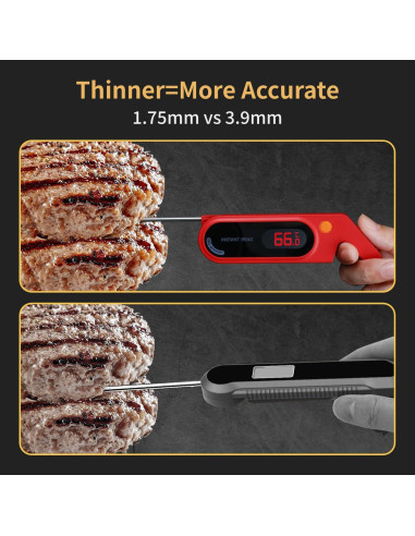 Termómetro Digital de Carne RSRYZD YZD-2, Precisión +/-0.5F