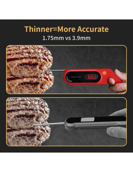 Termómetro Digital de Carne RSRYZD YZD-2, Precisión +/-0.5F