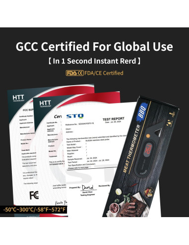 Termómetro Digital de Carne RSRYZD YZD-2, Precisión +/-0.5F