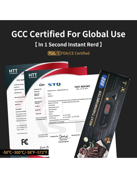 Termómetro Digital de Carne RSRYZD YZD-2, Precisión +/-0.5F