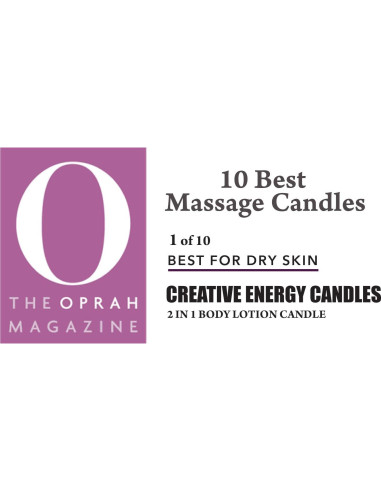 Vela Aromática de Soja Creative Energy 10 Oz - Cítricos, Albahaca y Menta