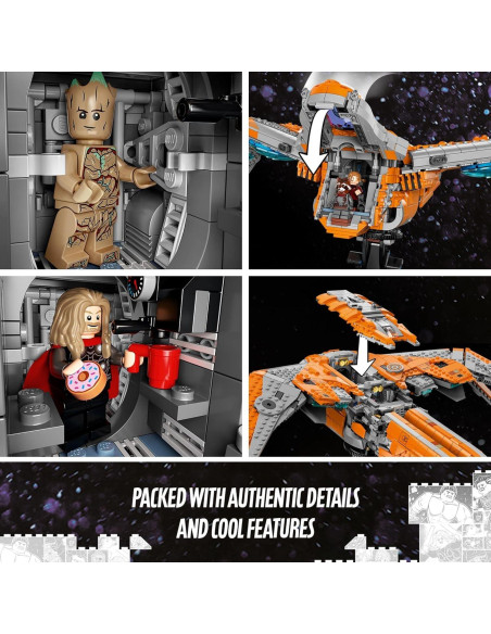 LEGO Marvel Guardianes de la Galaxia 76193 Nave Espacial 1901 Piezas LEGO Marvel Guardianes de la Galaxia 76193 Nave Espacial 1901 Piezas