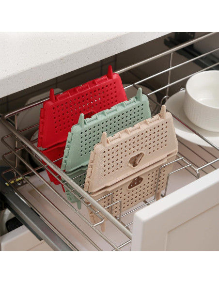 Colador Plegable DOPMEP Albaricoque 20x20 cm Libre BPA