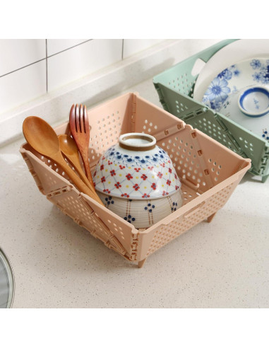 Colador Plegable DOPMEP Albaricoque 20x20 cm Libre BPA