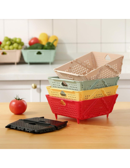 Colador Plegable DOPMEP Albaricoque 20x20 cm Libre BPA