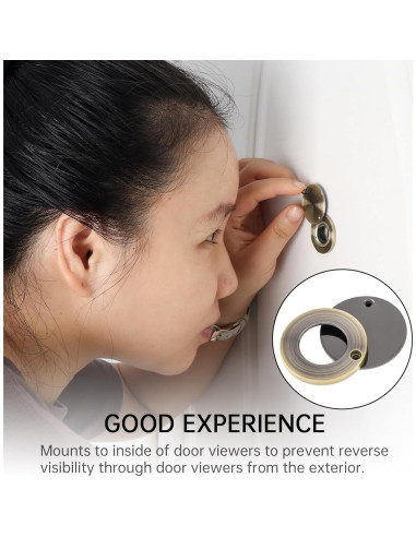 Cubierta de Mirilla de Latón Macizo Bronce Antiguo 30mm