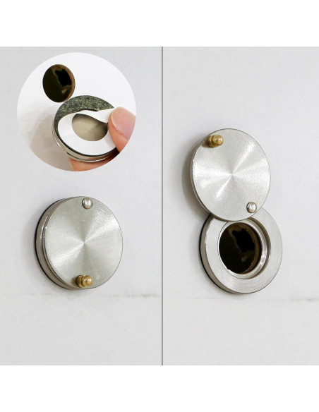 Cubierta de Mirilla de Latón Macizo Bronce Antiguo 30mm