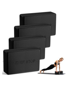 Paquete de 4 Bloques de Yoga Antideslizantes RoundFunny