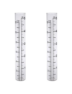 Tubo de Reemplazo para Medidor de Lluvia HUTNUOY 2 Pcs 12 cm