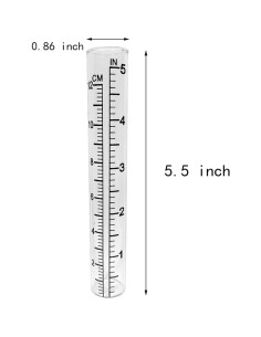 Tubo de Reemplazo para Medidor de Lluvia HUTNUOY 2 Pcs 12 cm 2